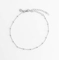 bracelet de cheville argent 